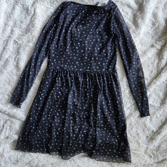 NWT H&M black floral dress - Picture 7 of 11